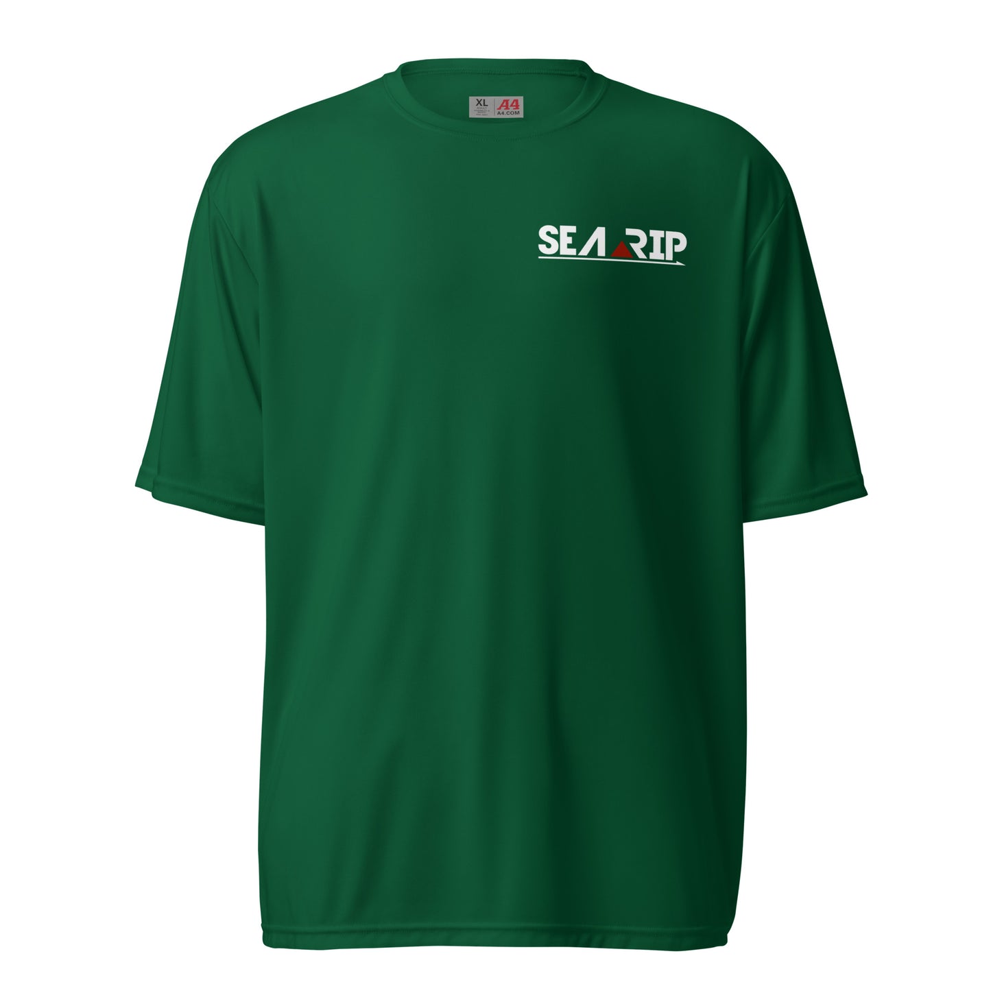 SEARIP Unisex performance crew neck t-shirt front and back logo